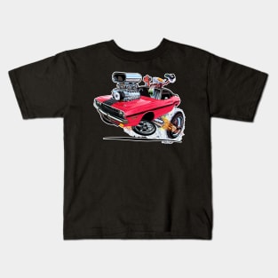 Vince Crain High Octane 1970 Dodge Challenger Kids T-Shirt